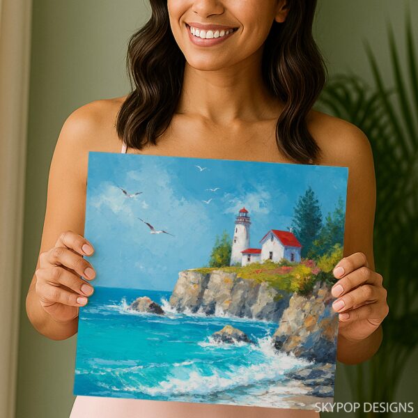 Seagull Lighthouse Art