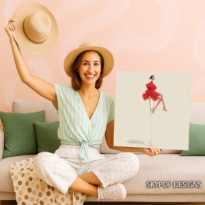 Champagne Glass Fashion Art
