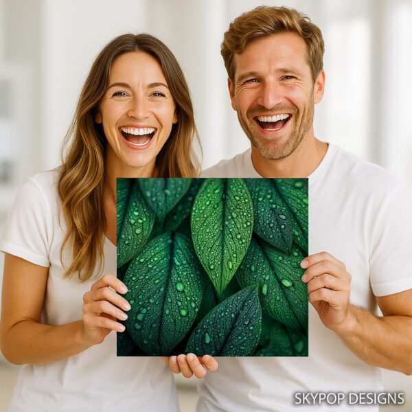 Dewy Leaf Art