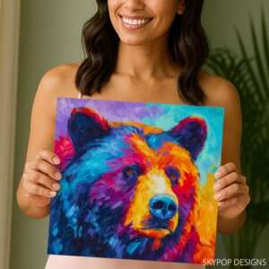 Colorful Bear Art