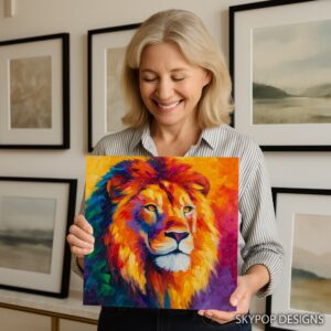 Colorful Lion Art