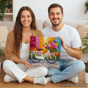 Bicycle Flower Basket Art