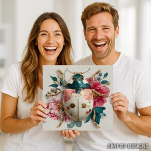 Floral Beetle Art