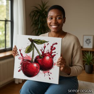Cherry Splash Art