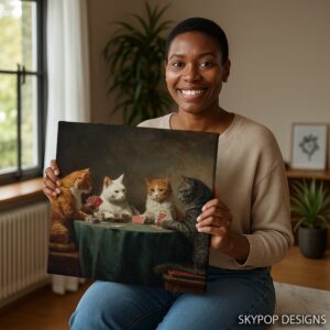 Cats Playing Poker Art