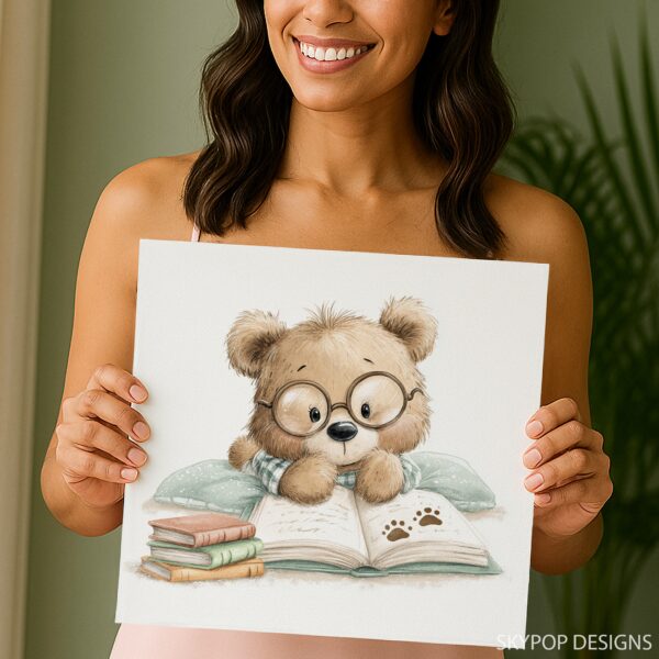 Bear Reading Art