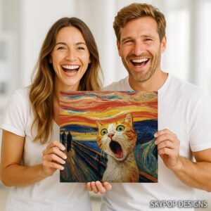 Screaming Cat Art
