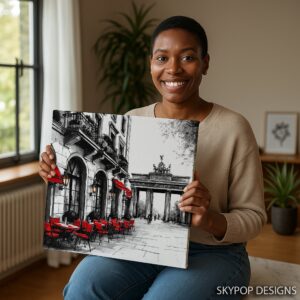Berlin Cafe Scene Art