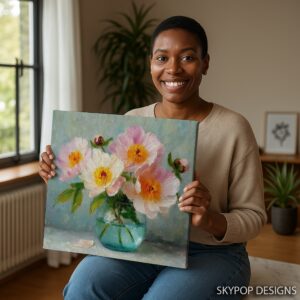 Peony Bouquet Art
