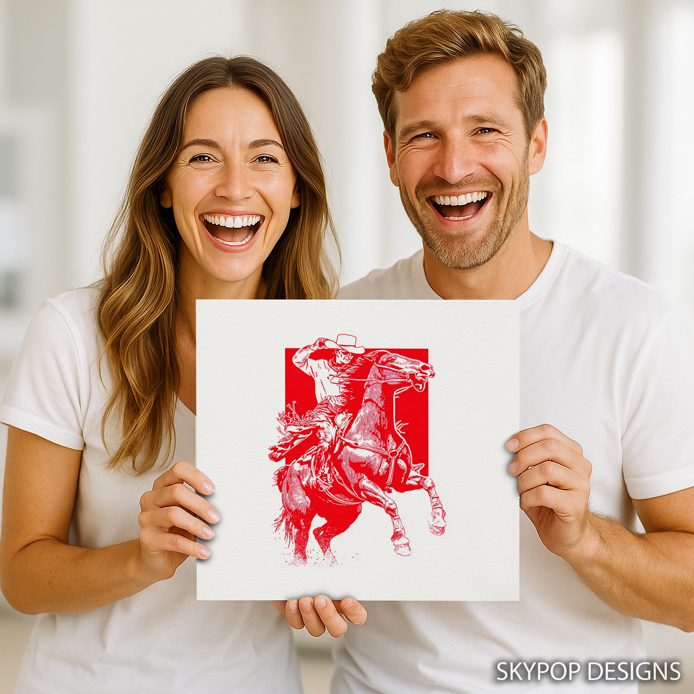 9.jpg Cowboy Horse Riding Art