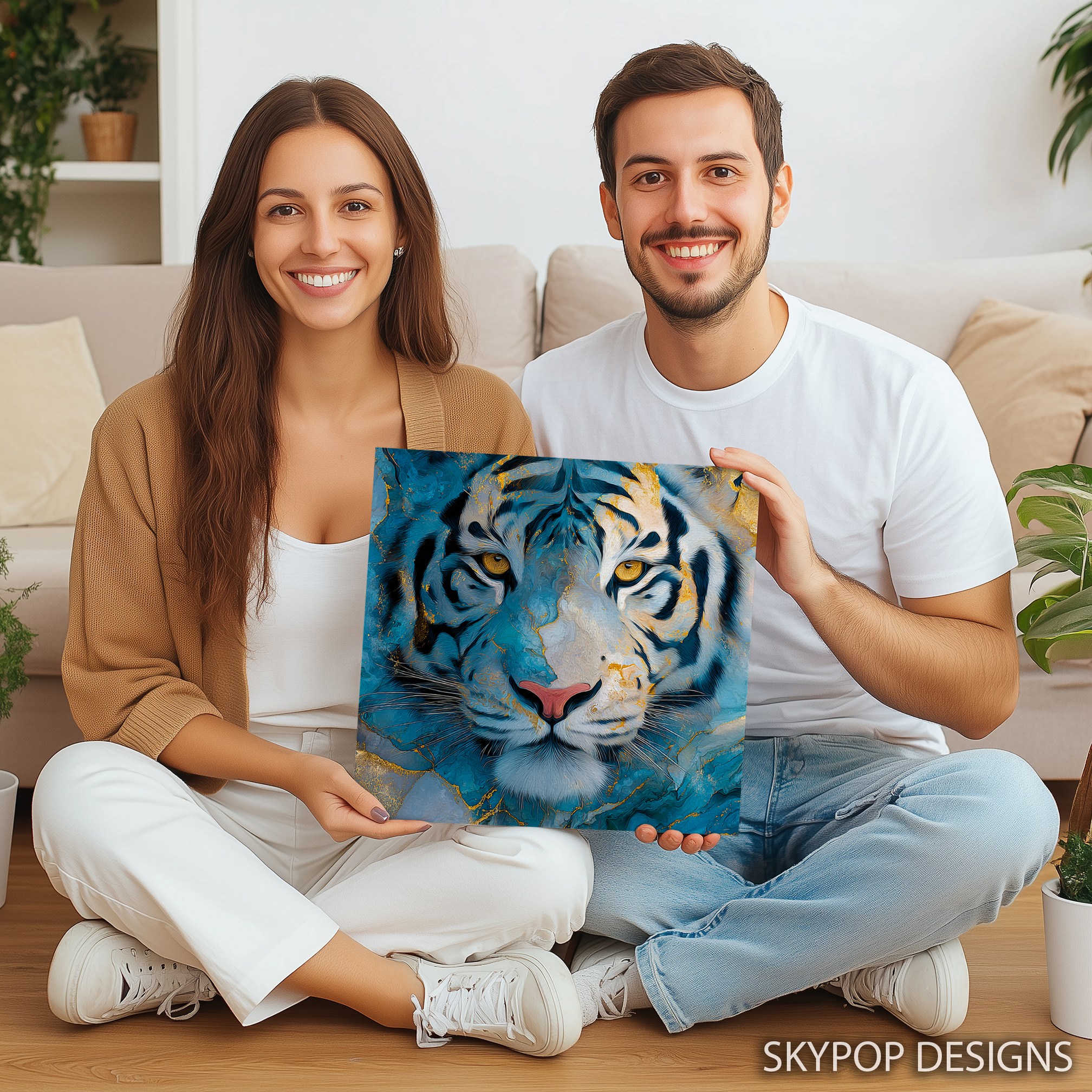 9.jpg Blue Tiger Art