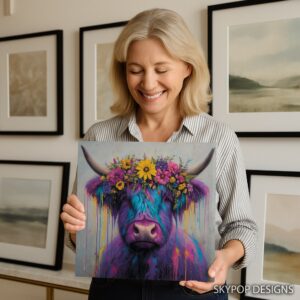 Highland Cow Art