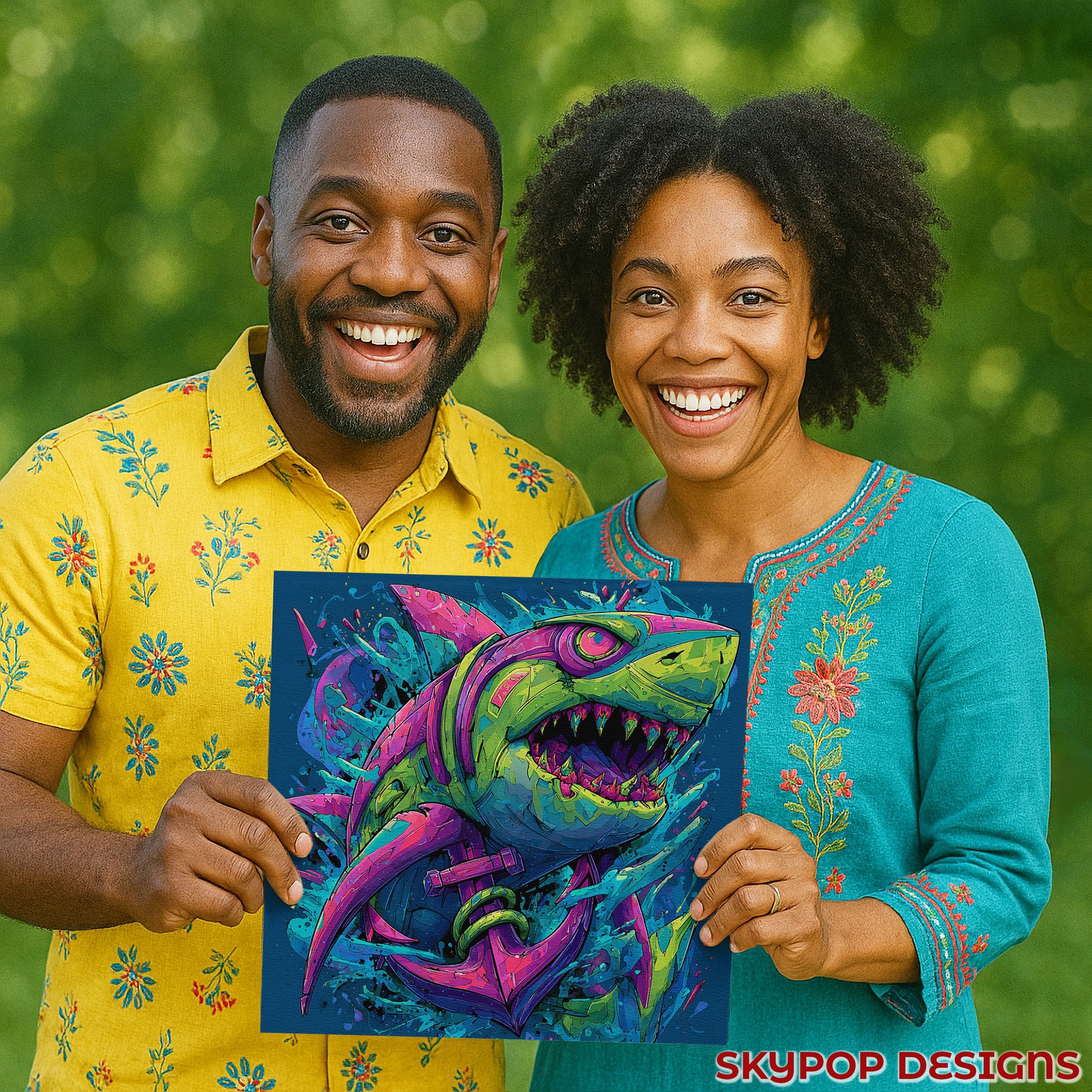 9.jpg Shark Attack Art