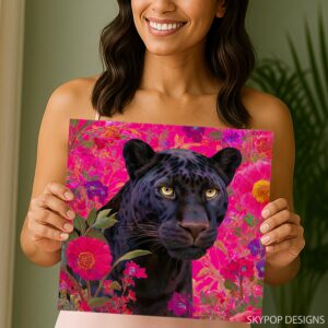 Floral Panther Art