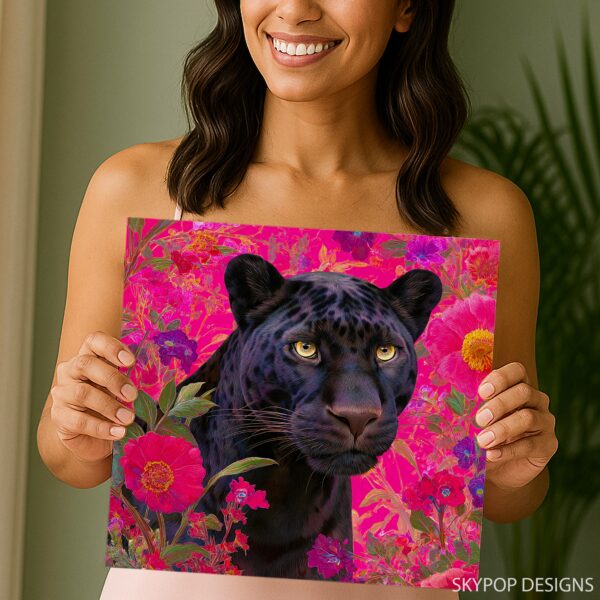 Floral Panther Art
