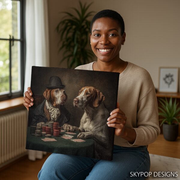 Dog Poker Game Art