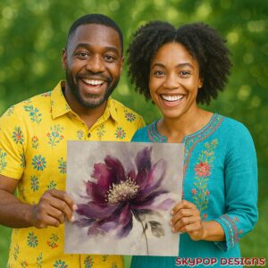 Luxurious Purple Bloom Art