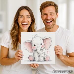 Baby Elephant Art