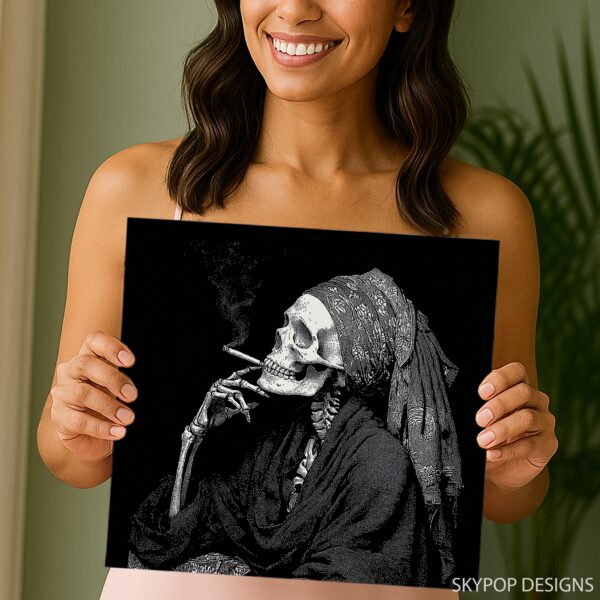 Smoking Skull Art