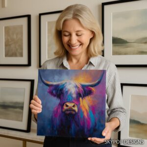 Highland Cow Art