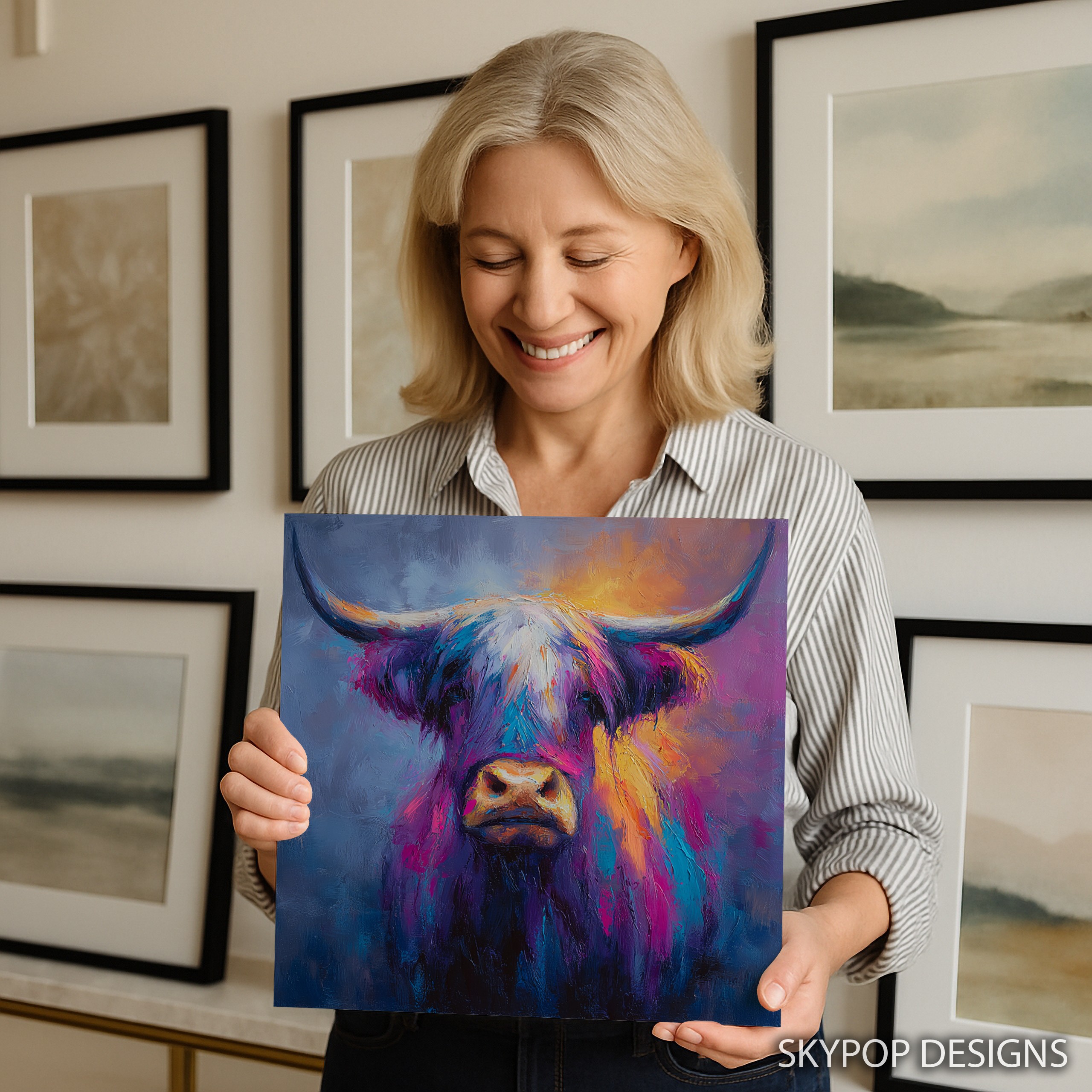 9.jpg Highland Cow Art