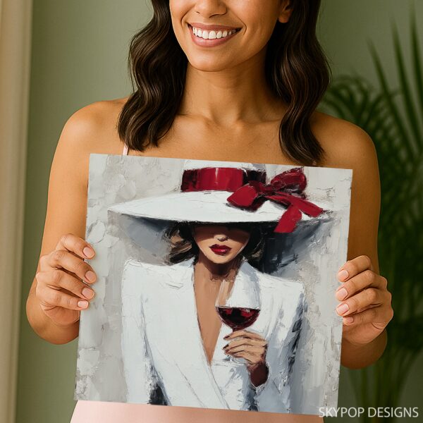 Elegant Wine Tasting Art