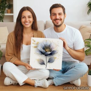 Blue Poppy Art
