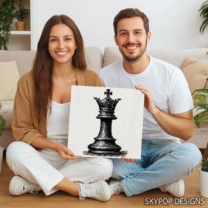 Queen Chess Piece Art