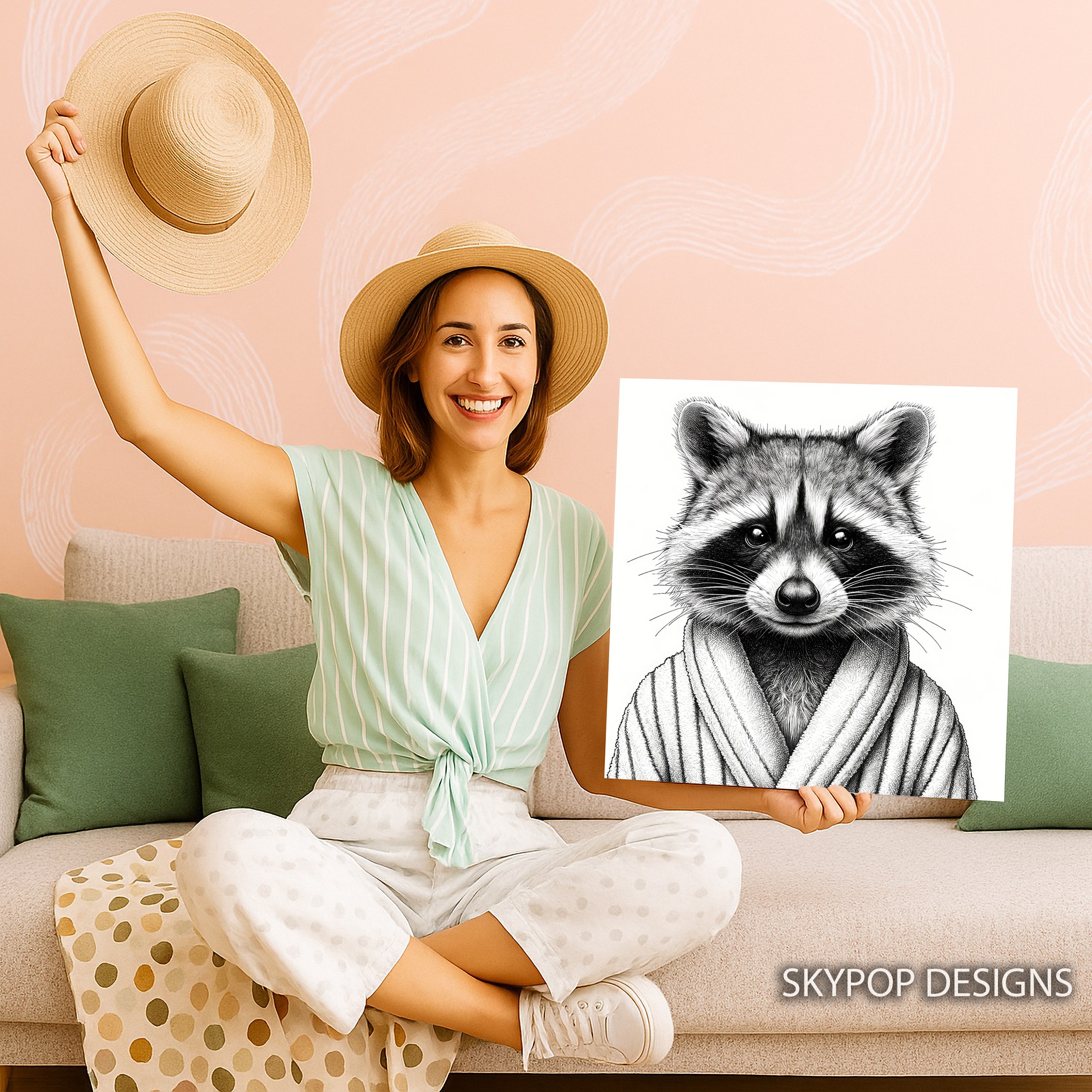 9.jpg Raccoon Art