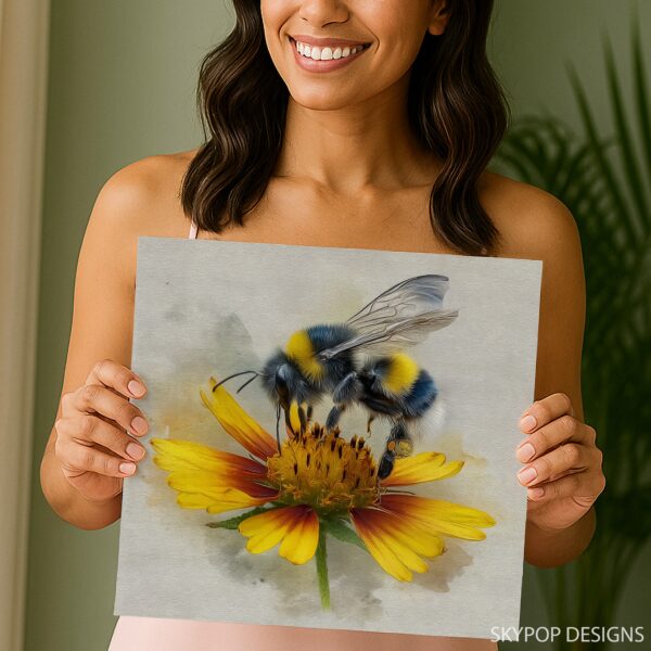 Bee Flower Art