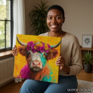 Highland Cow Art