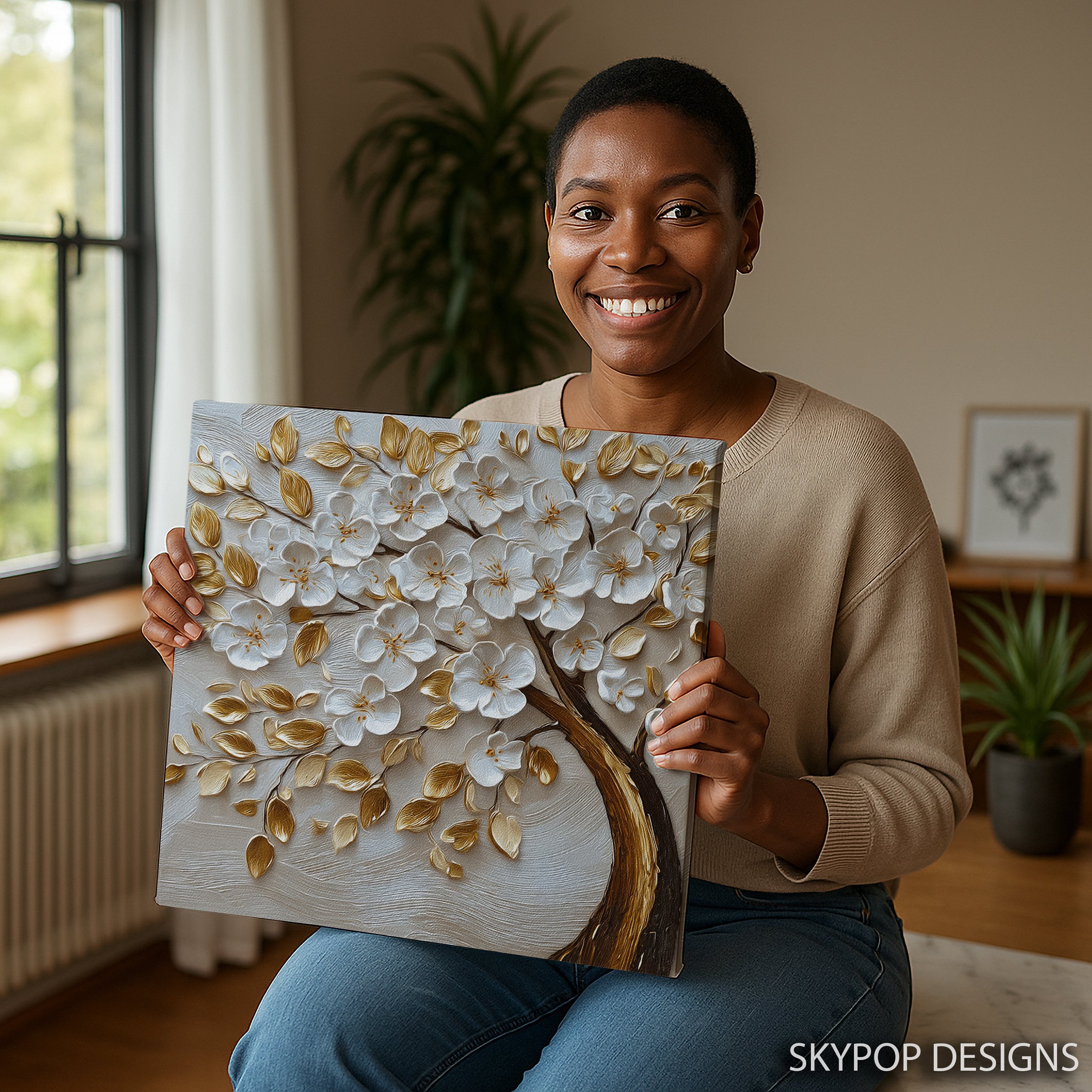 9.jpg Golden Blossom Tree Art