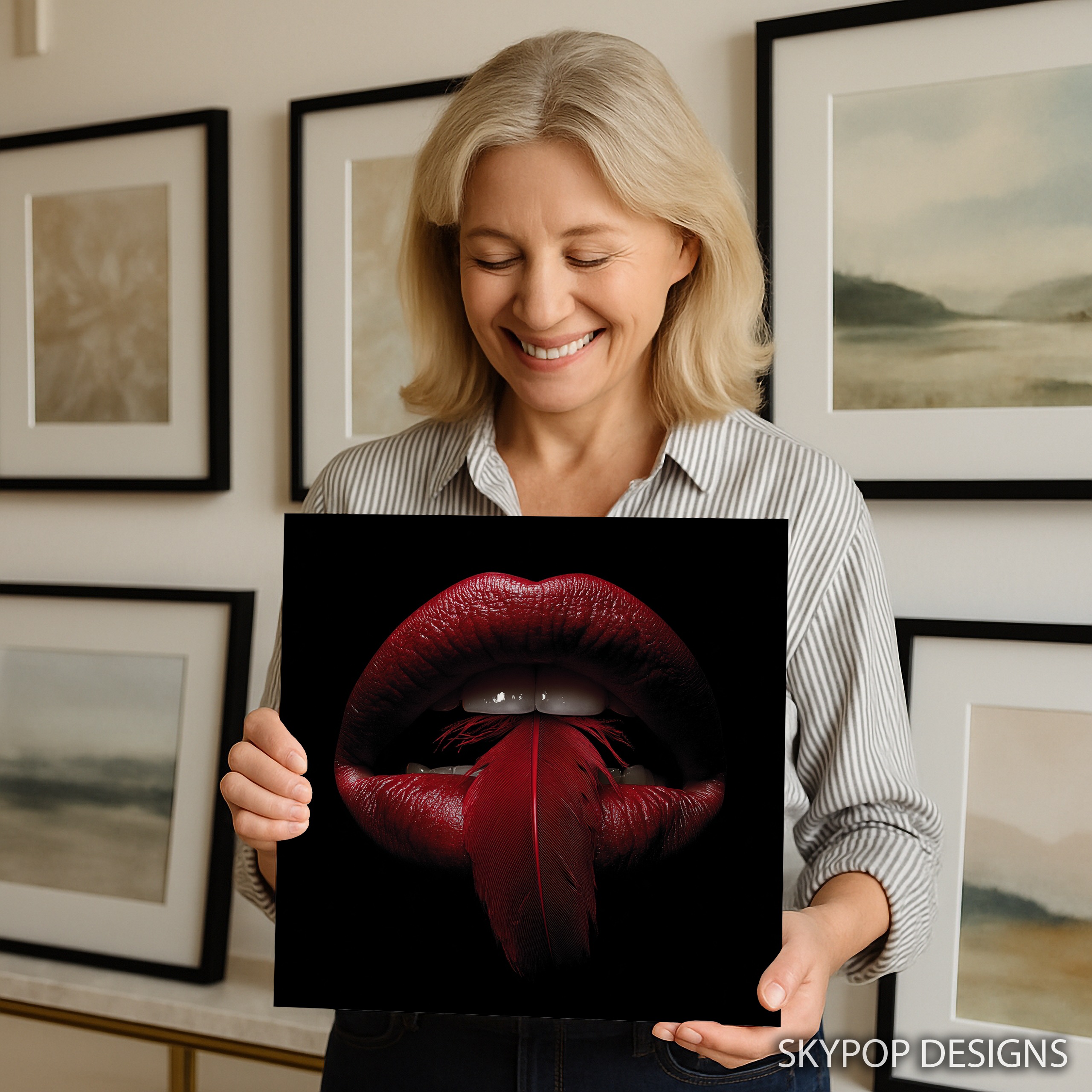9.jpg Scarlet Feather Lips Art