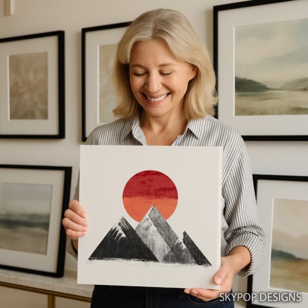 Mountain Sunset Art