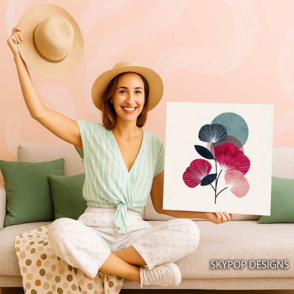 Geometric Floral Art