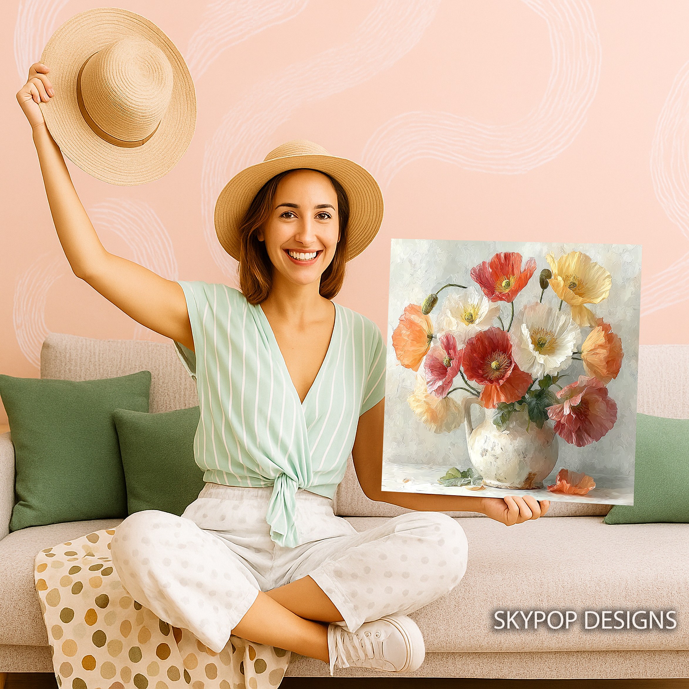 9.jpg Poppy Bouquet Art