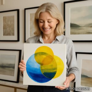 Vibrant Circles Abstract Art