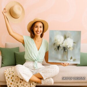 White Hydrangea Art