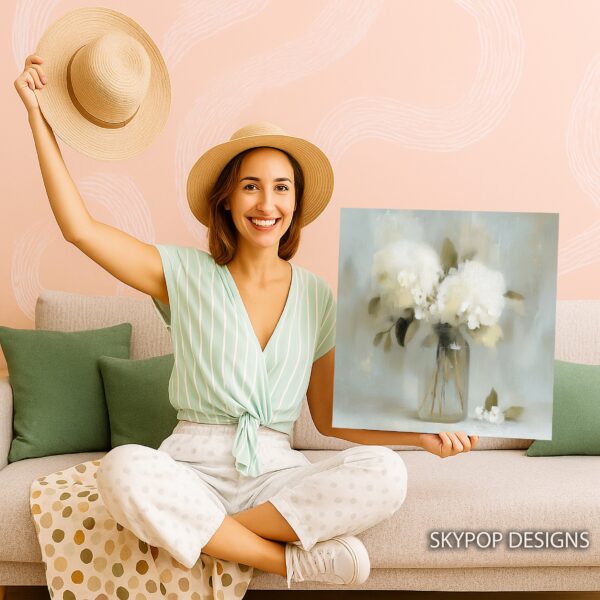 White Hydrangea Art