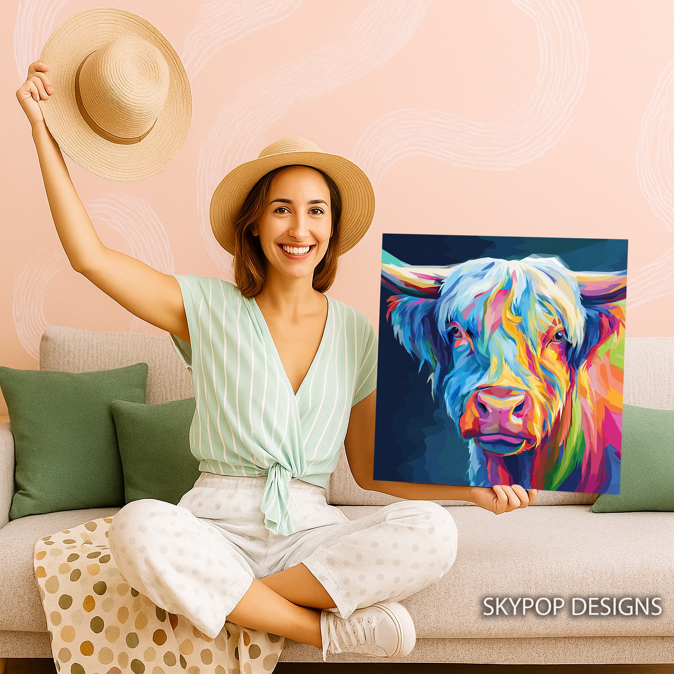 9.jpg Highland Cow Art