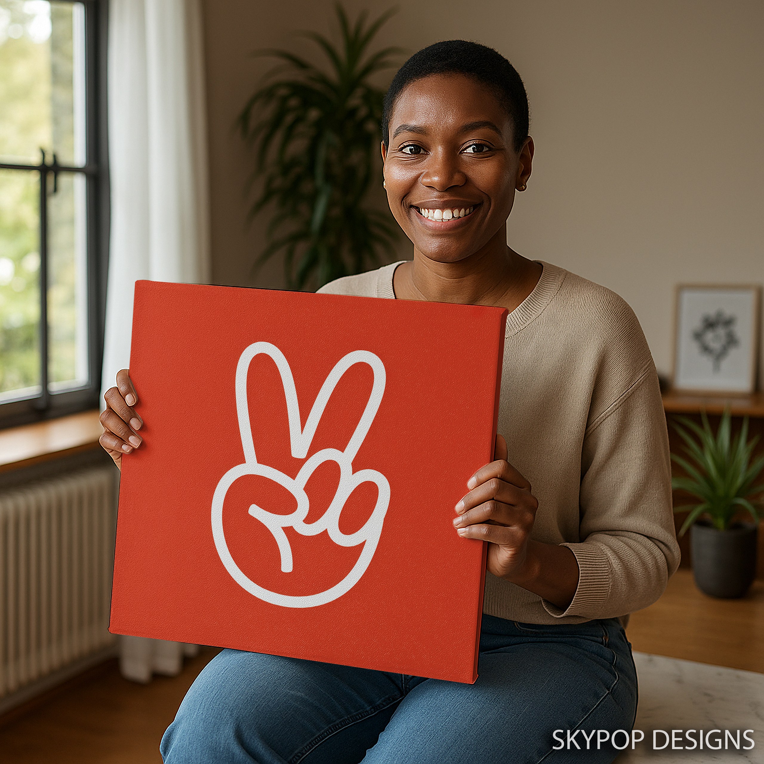 9.jpg Peace Sign Hand Art