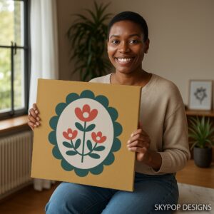Retro Tulip Art