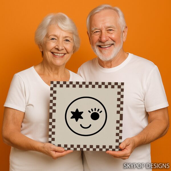 Winking Emoji Art