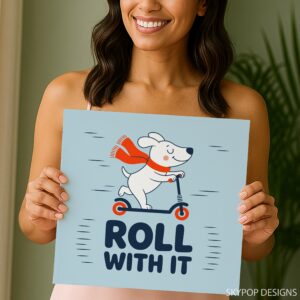 Dog Scooter Art