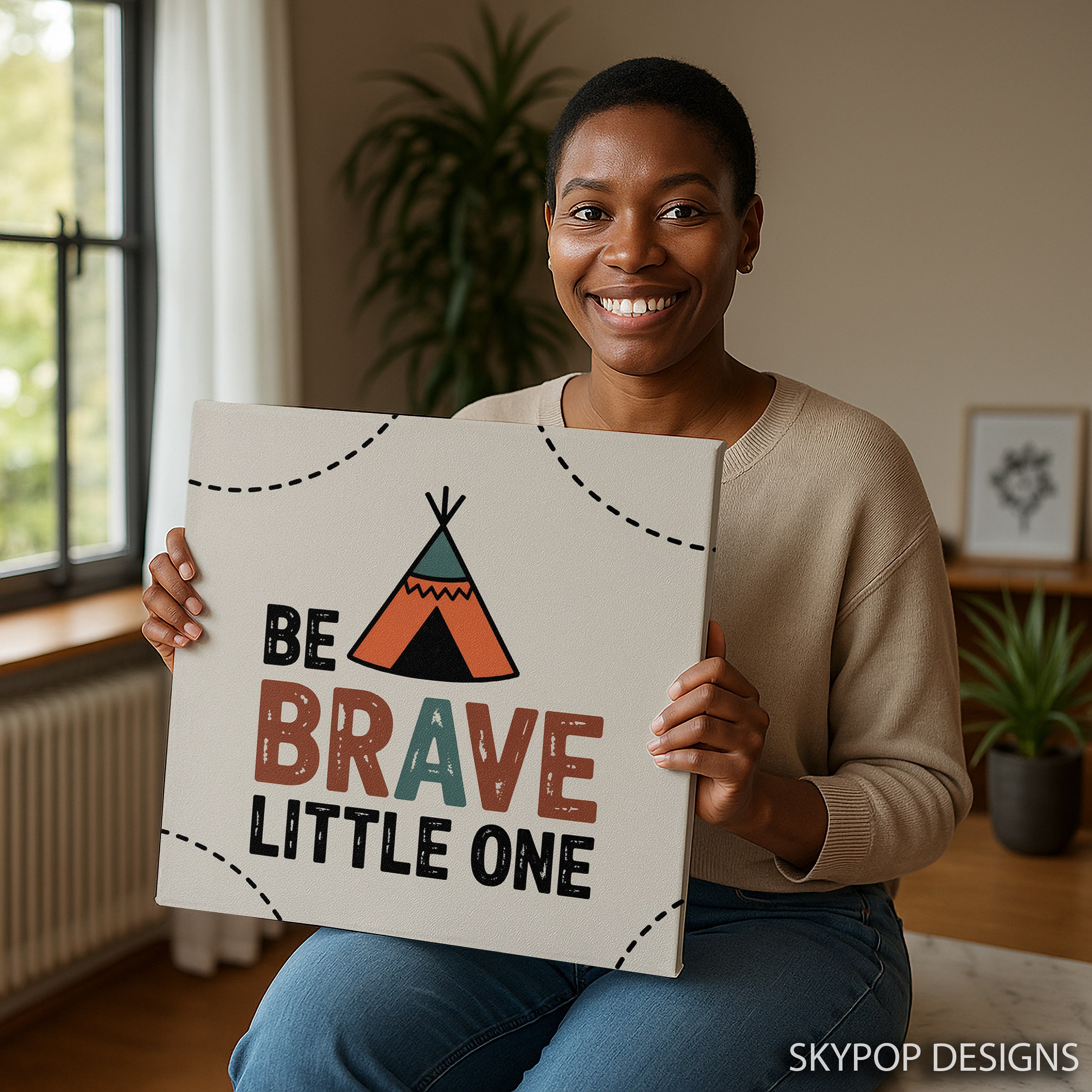 9.jpg Be Brave Teepee Art