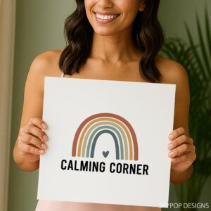 Rainbow Calming Corner Art