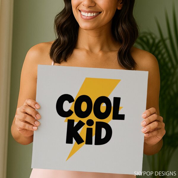 Cool Kid Lightning Bolt Art