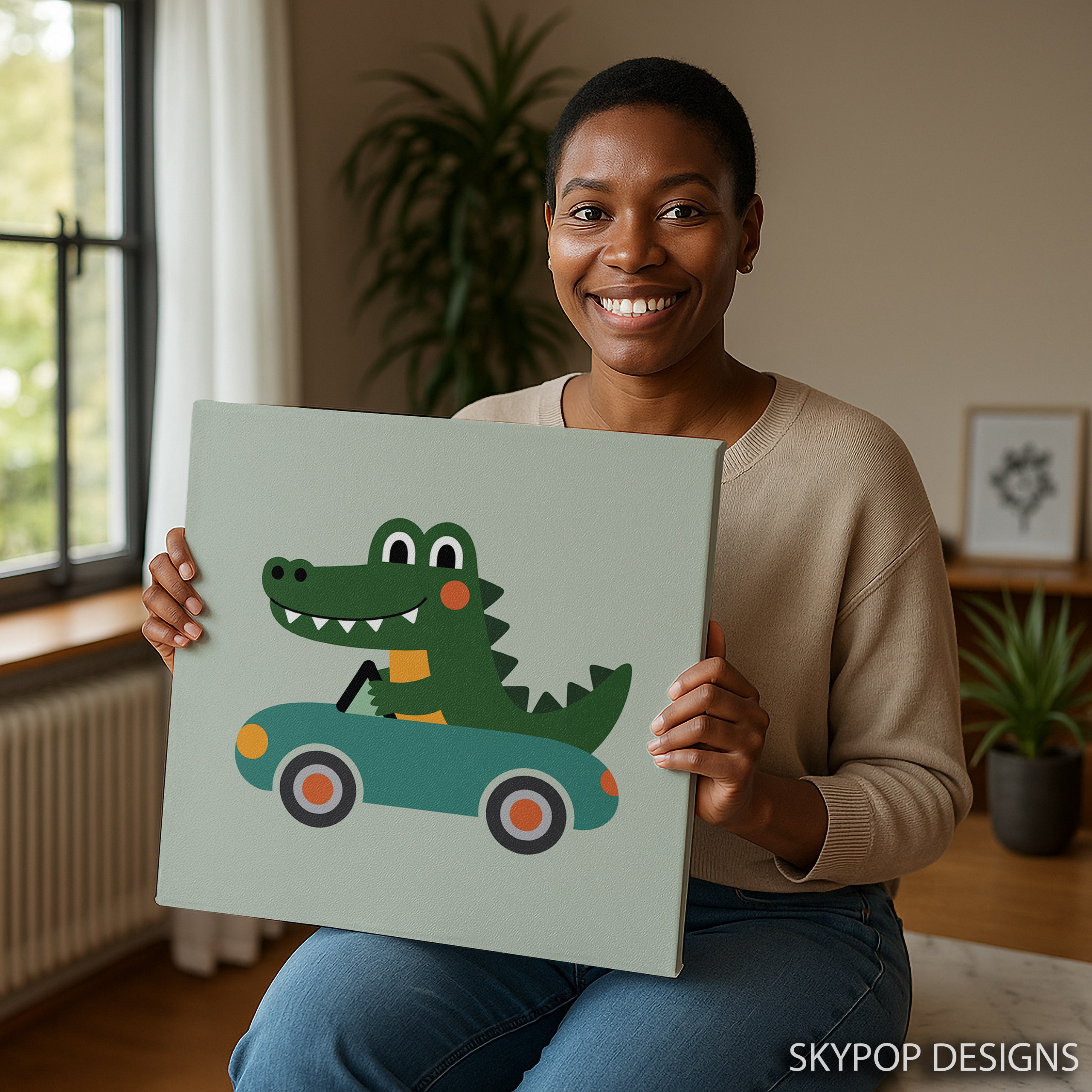 9.jpg Crocodile Car Art