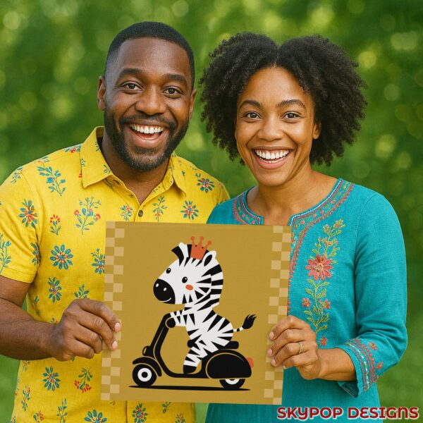 Zebra Scooter Art