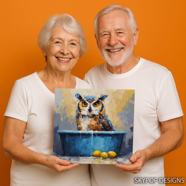 Owl Bath Art